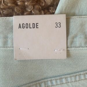 NWT AGOLDE Luna Pieced Jeans (light) MINT coloured